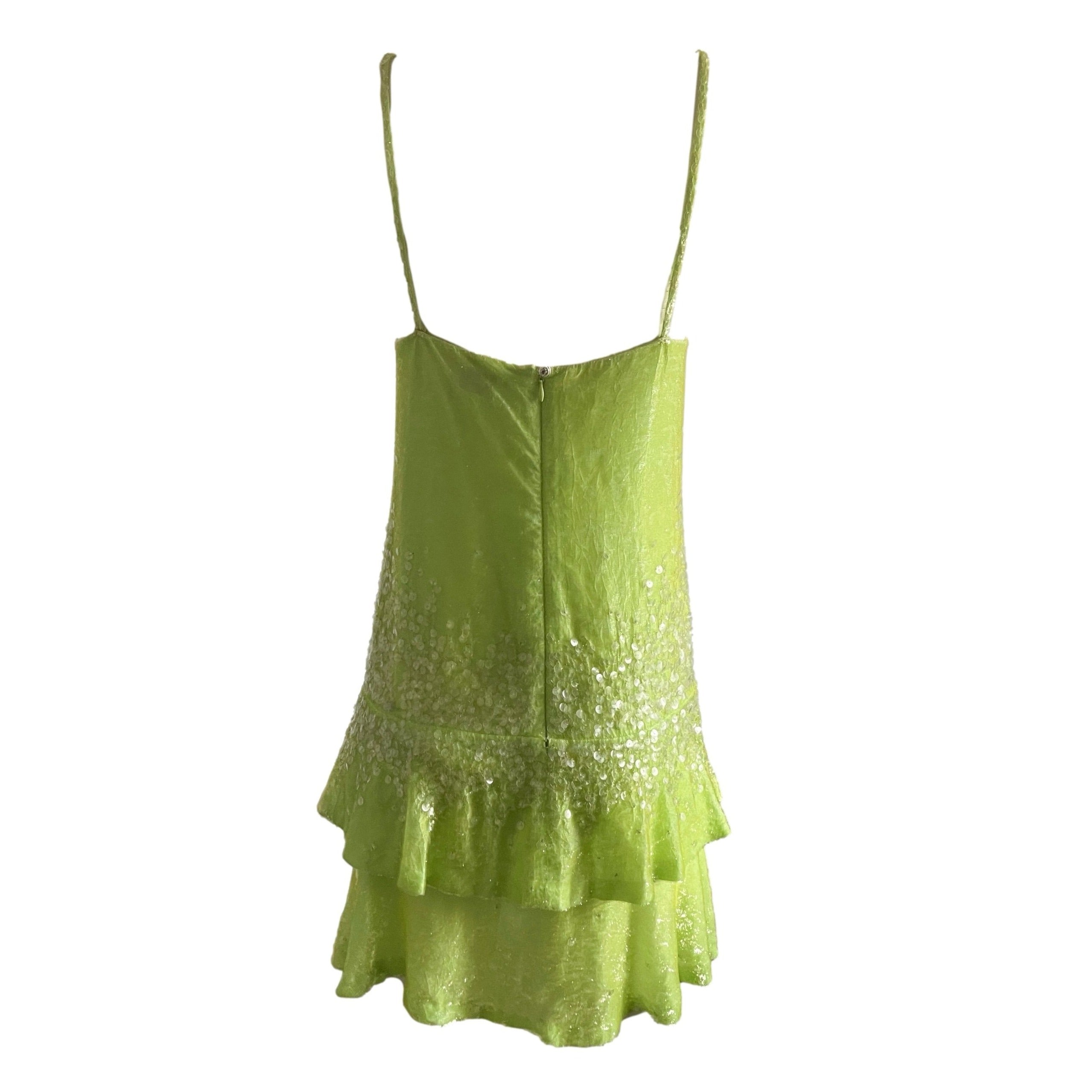 Lime Green Sequin Dress