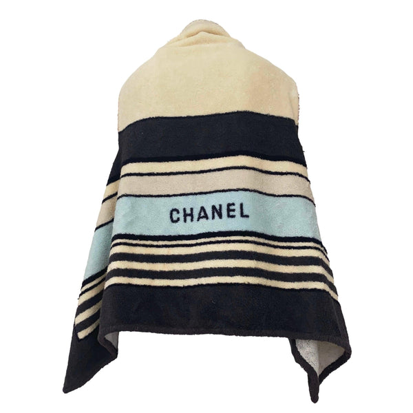 Chanel Multicolor Logo Terrycloth Coverup - Apparel