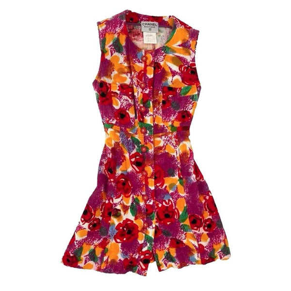 Chanel Multicolor Terry Cloth Dress - Apparel