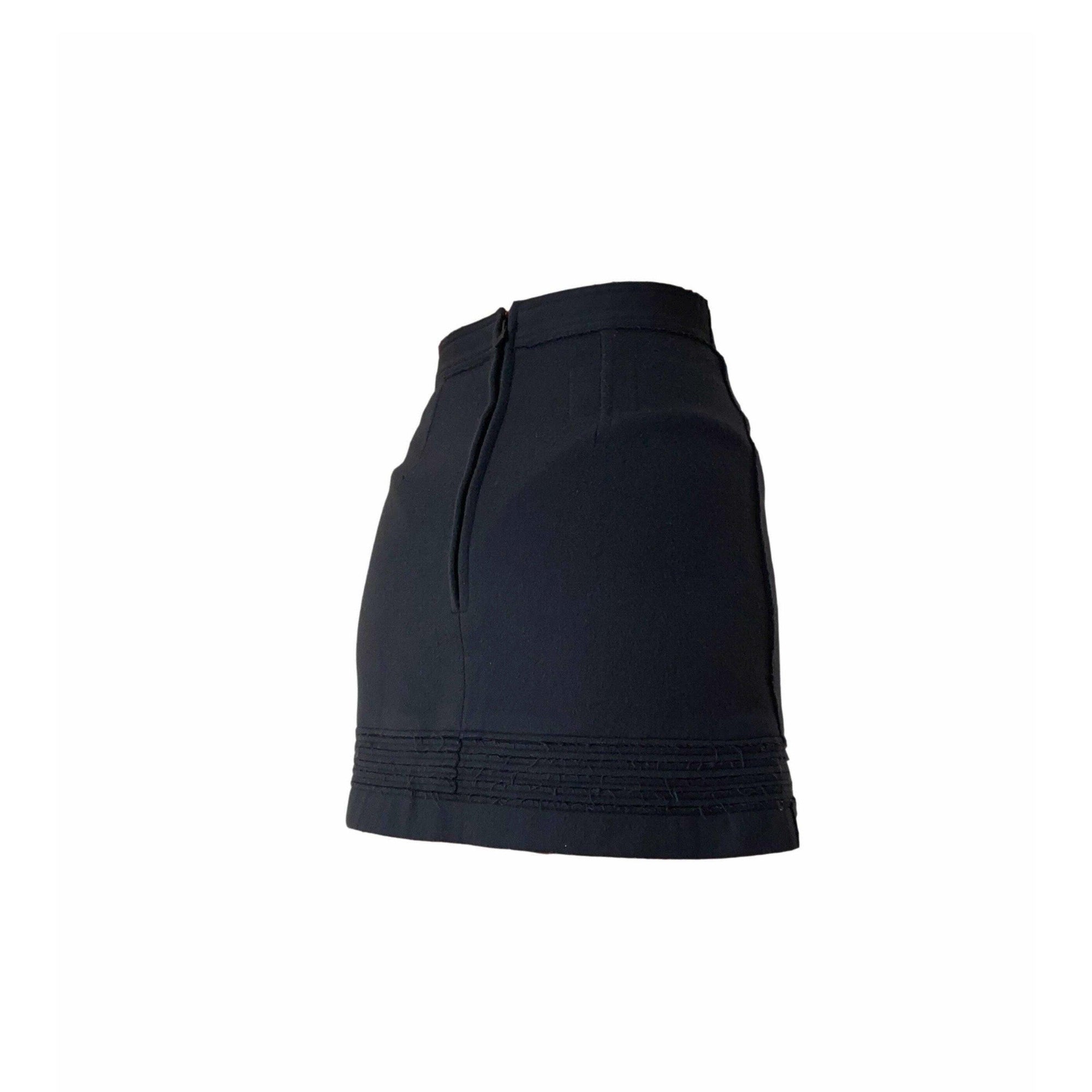 Chanel Navy Logo Skirt - Apparel