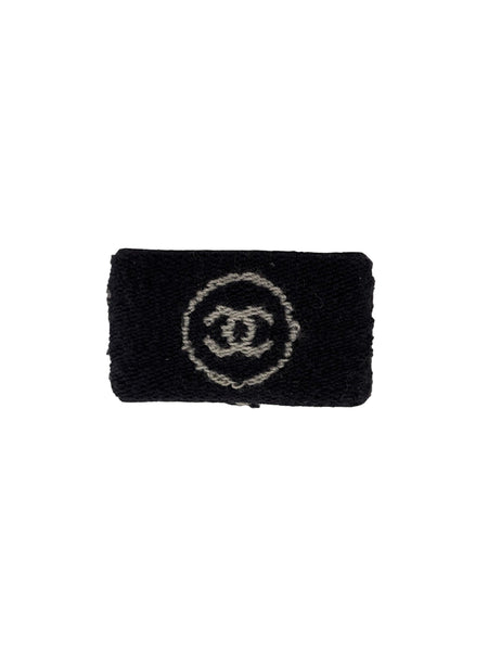 Chanel Navy Logo Terry Wristband