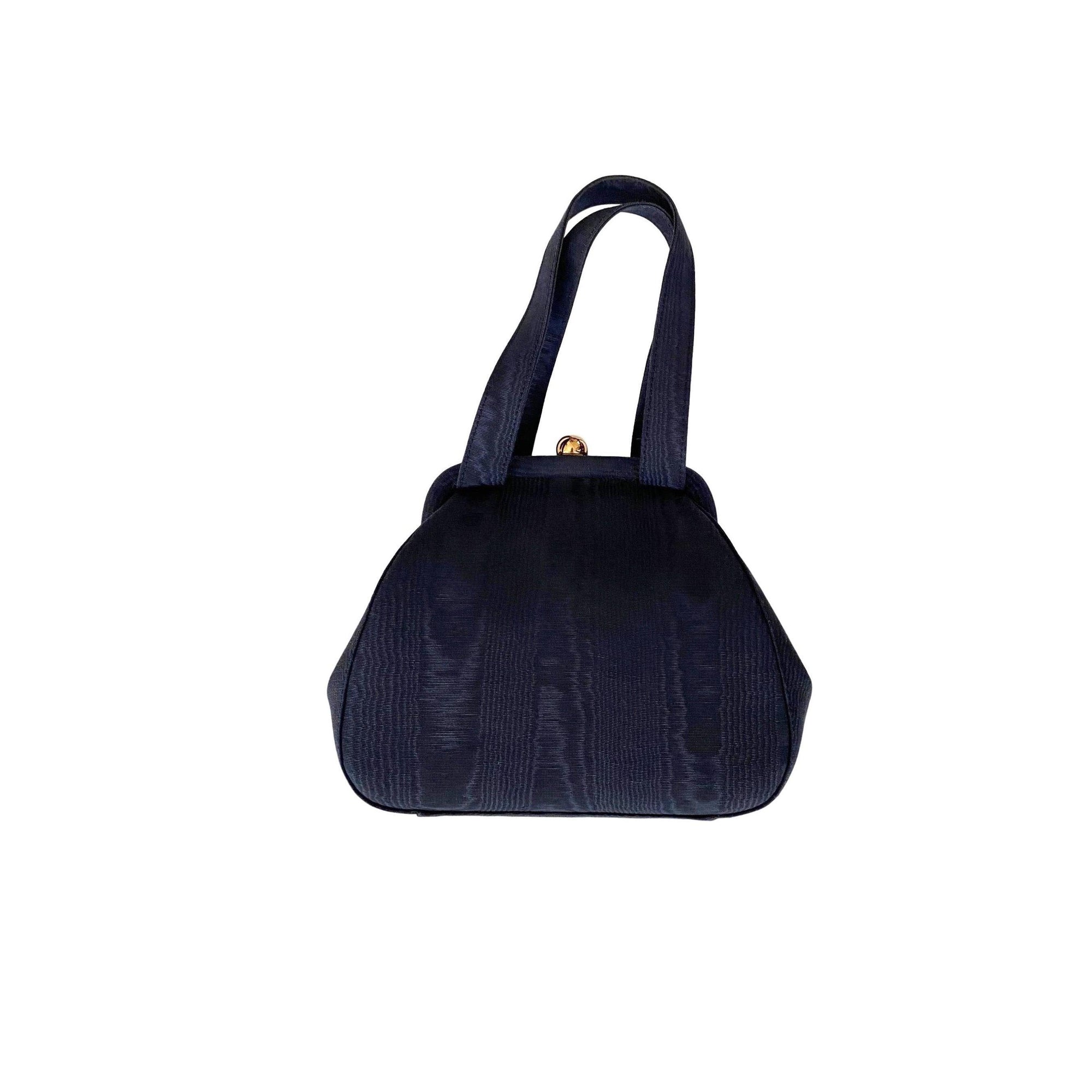 Chanel Navy Mini Top Lock Bag - Handbags