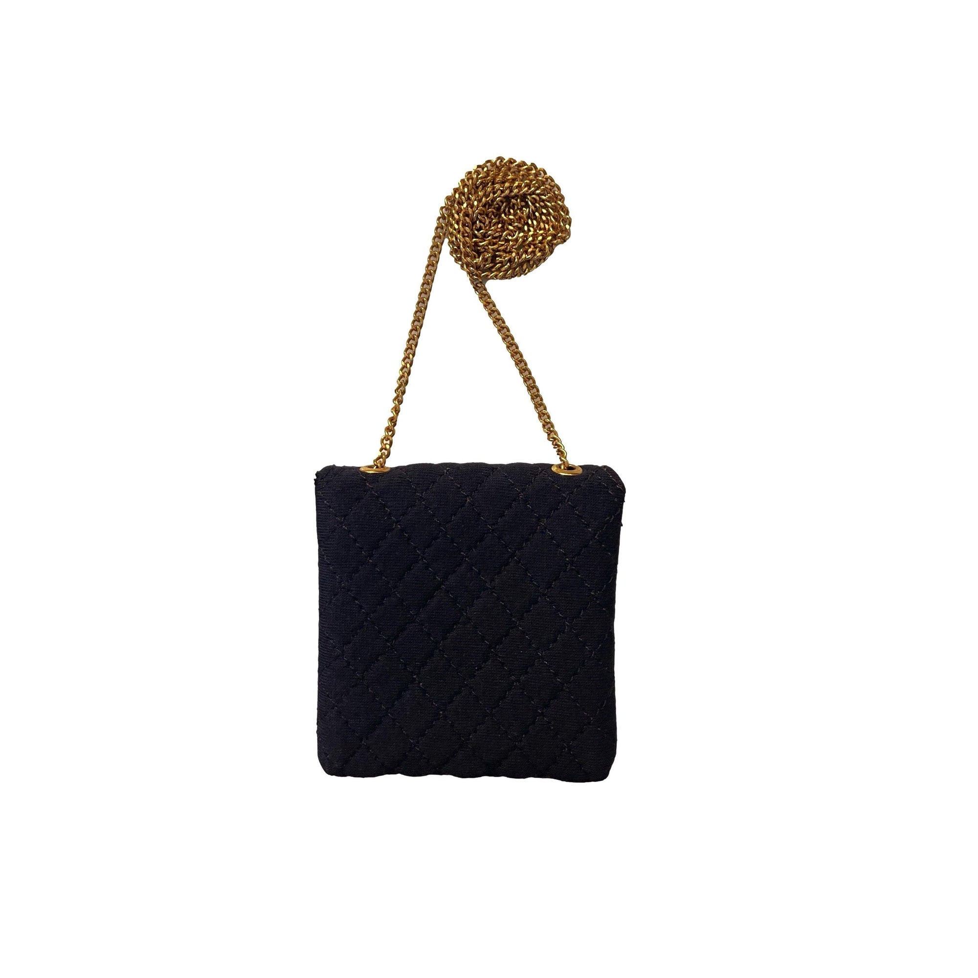 Chanel Navy Quilted Micro Bag - Accessories