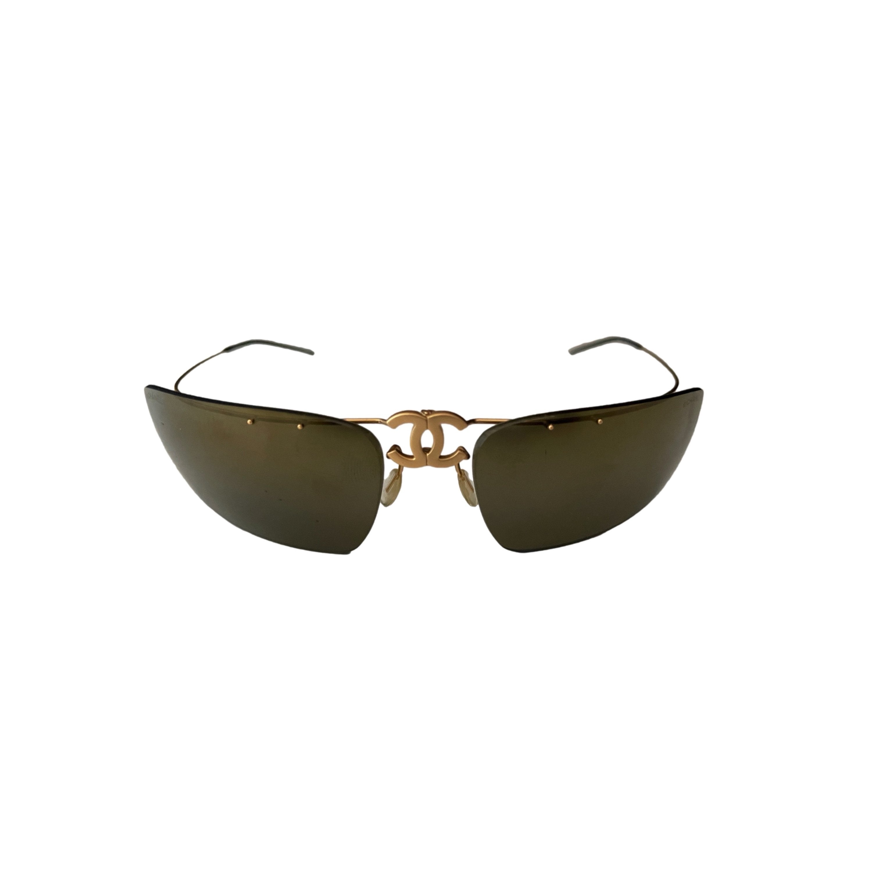 Treasures of NYC - Chanel Olive Logo Folding Sunglasses