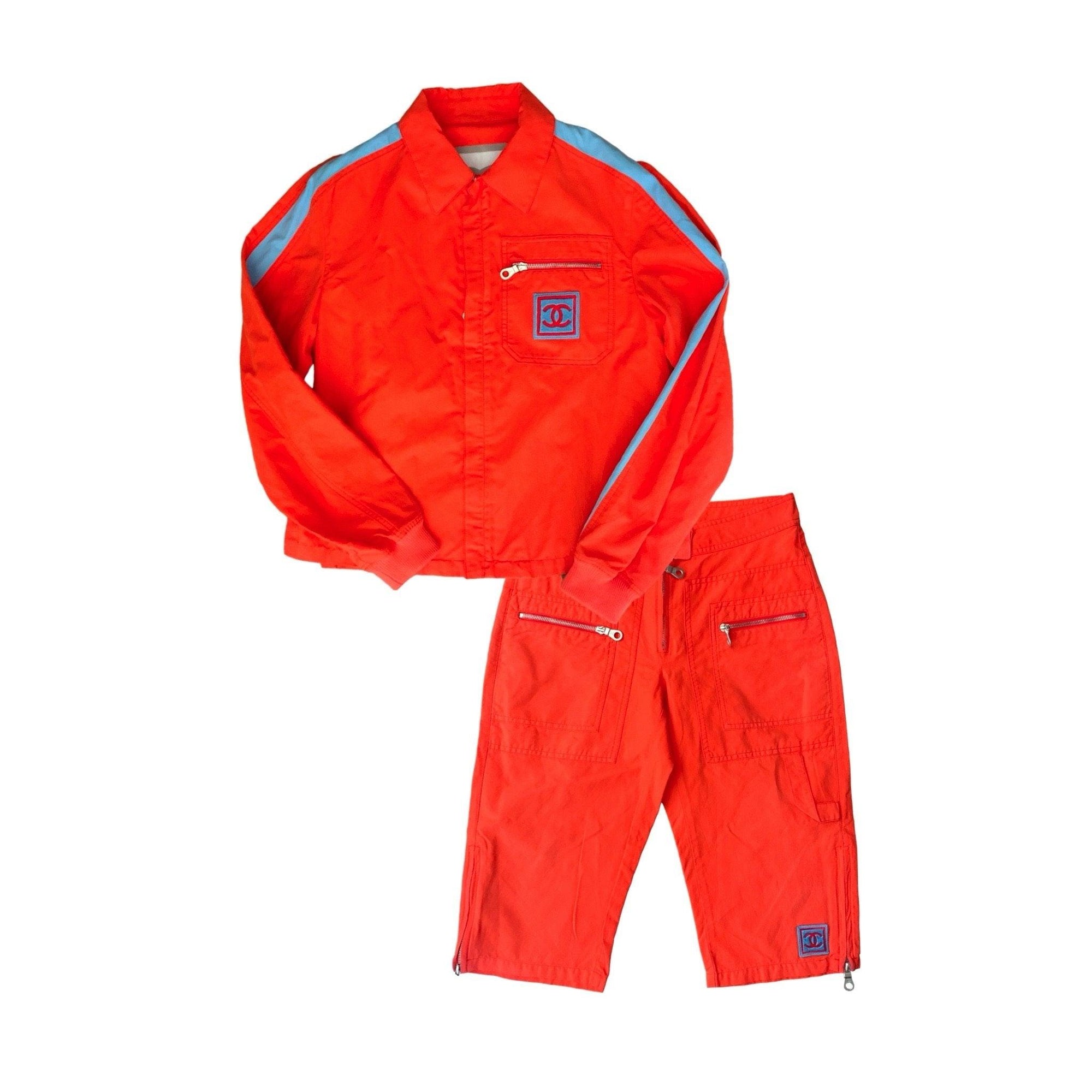 Chanel Orange Jacket Set - Apparel
