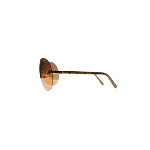 Chanel Orange Oversize Rimless Sunglasses - Sunglasses