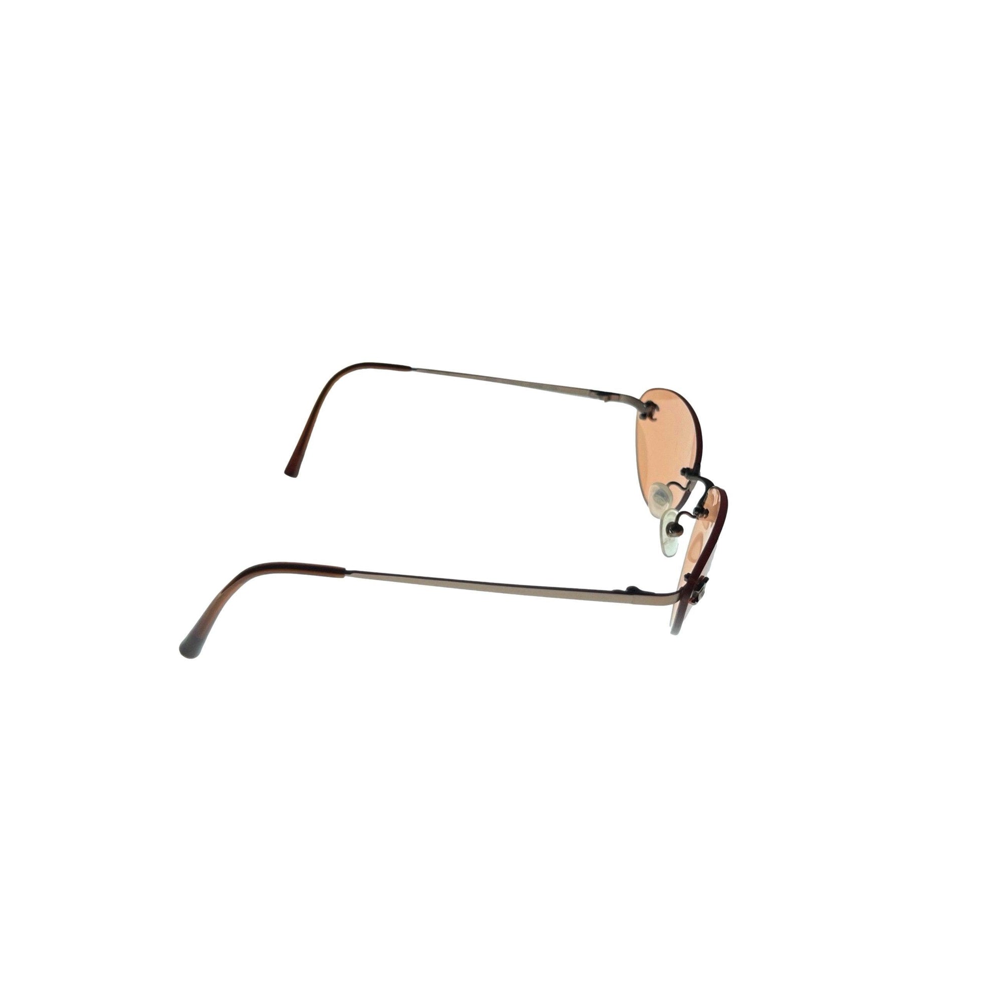 Chanel Orange Rimless Micro Sunglasses - Sunglasses