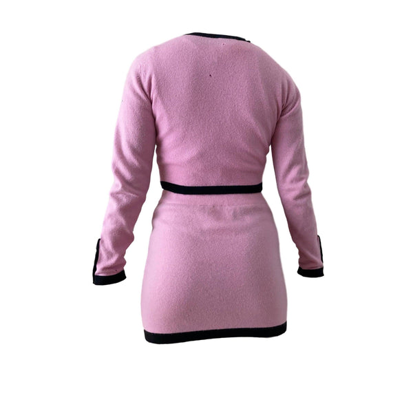 Chanel Pink Cashmere 3-Piece Cropped Set - Apparel