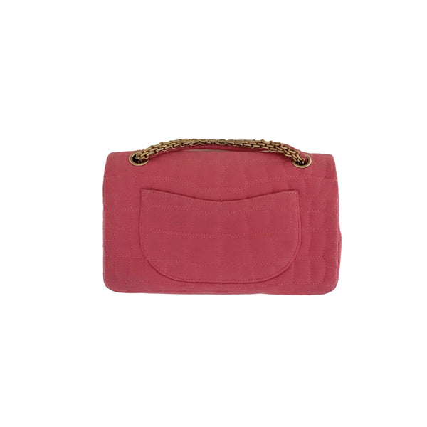 Chanel Pink Embroidered Reptile Flap Bag - Handbags