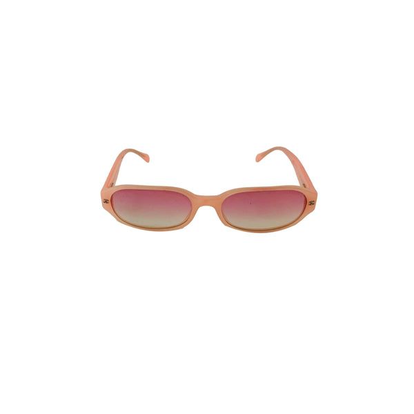Chanel Pink Logo Mini Sunglasses