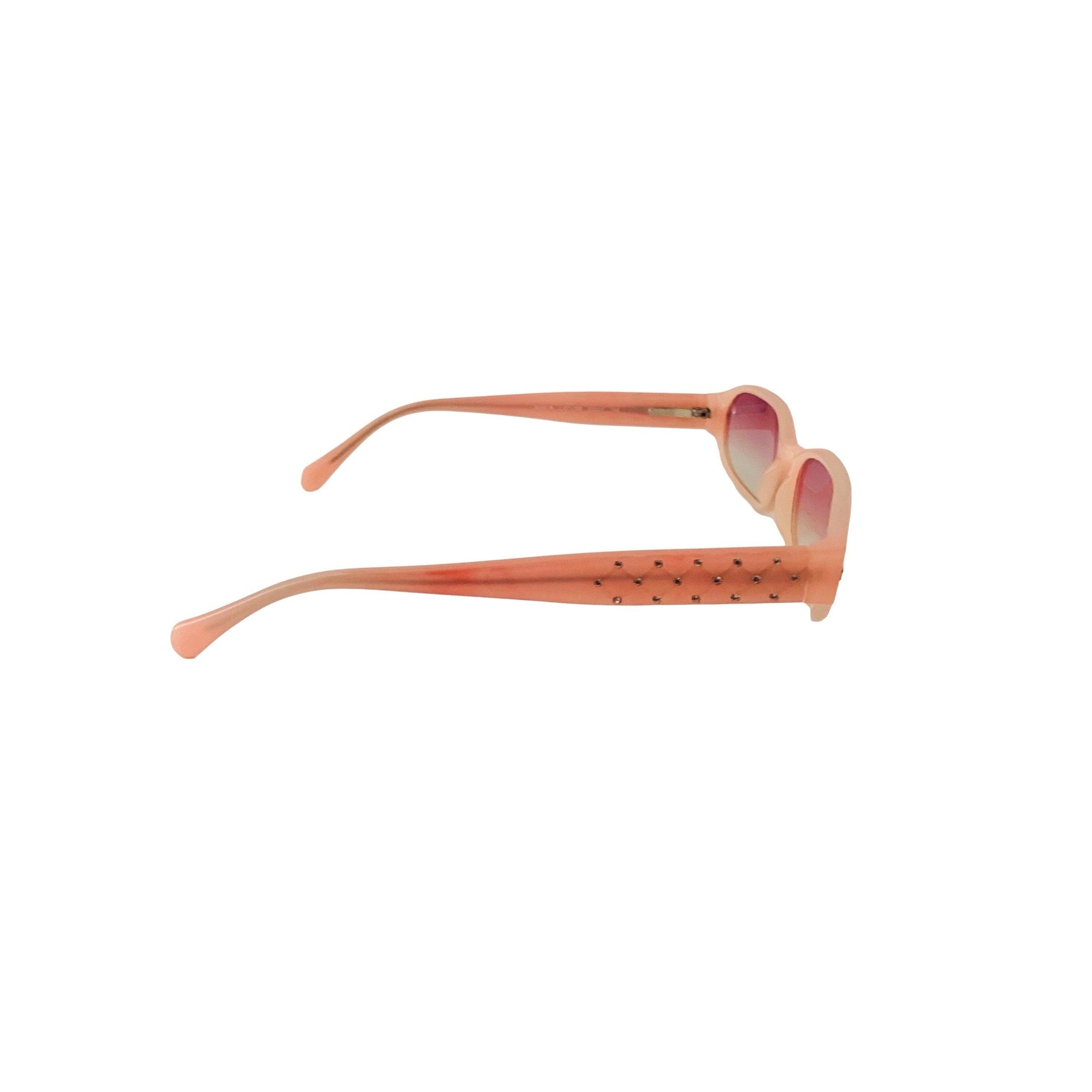 Chanel Pink Logo Mini Sunglasses - Sunglasses