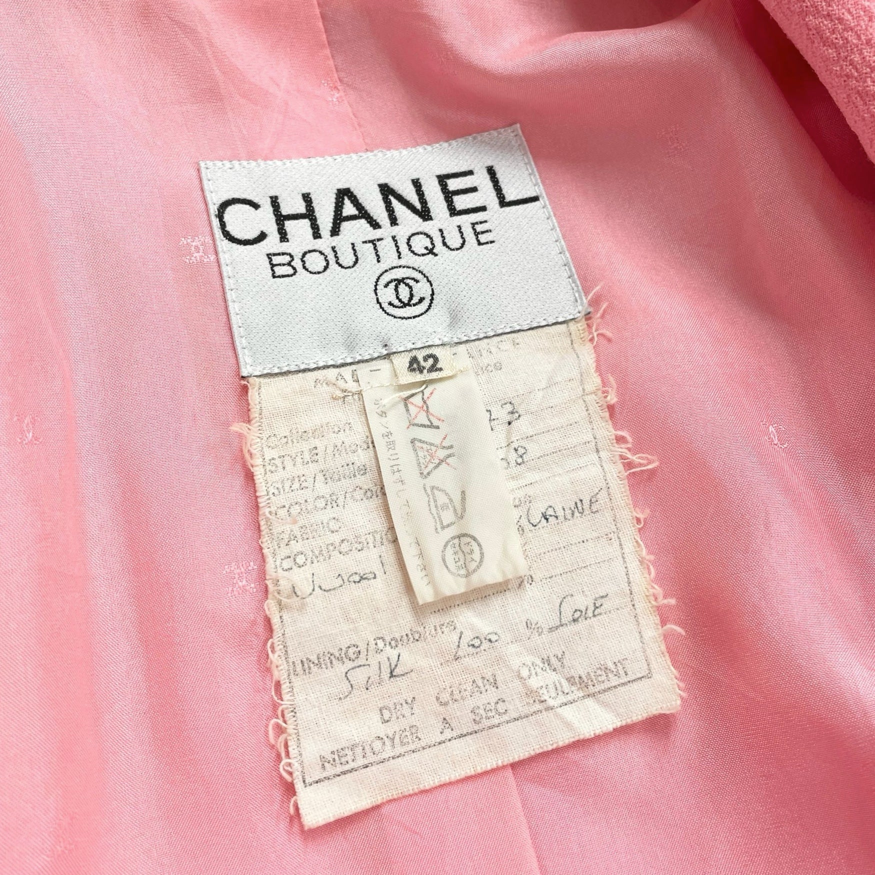 Chanel Pink Logo Skirt Set - Apparel
