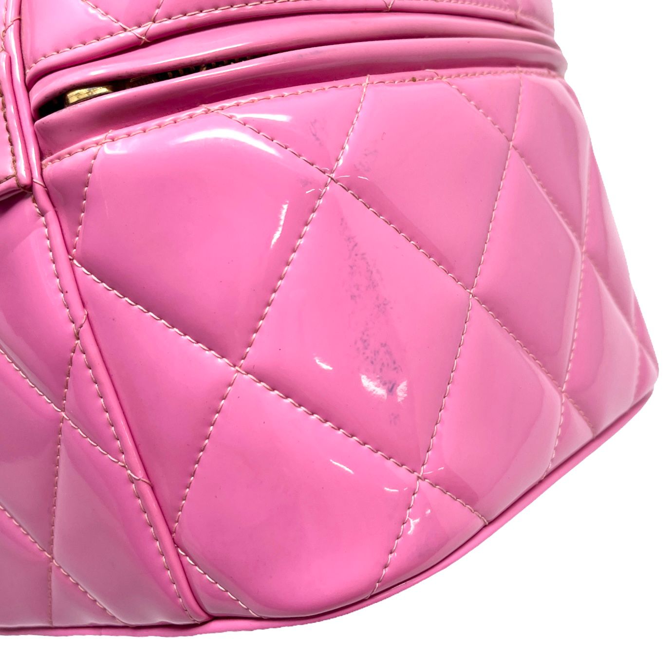 Chanel Pink Logo Vanity Bag