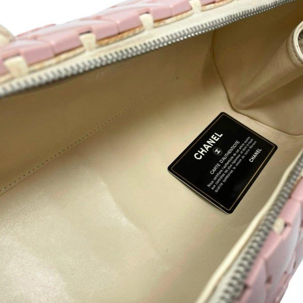 Chanel Pink Puzzle Logo Cylinder Bag - Handbags