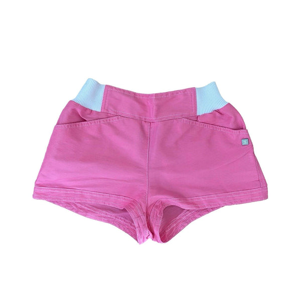 Chanel Pink Ribbed Sport Shorts - Apparel