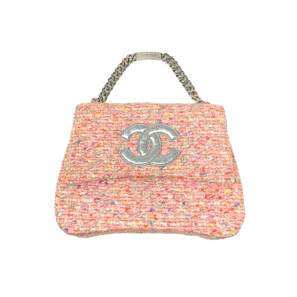 Vintage Chanel Pink Logo Vanity Bag – Treasures of NYC