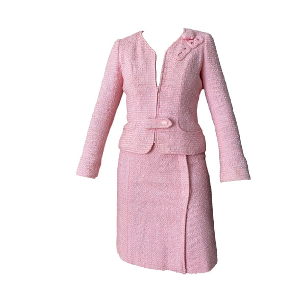 Chanel Pink Tweed Coco Set - Apparel