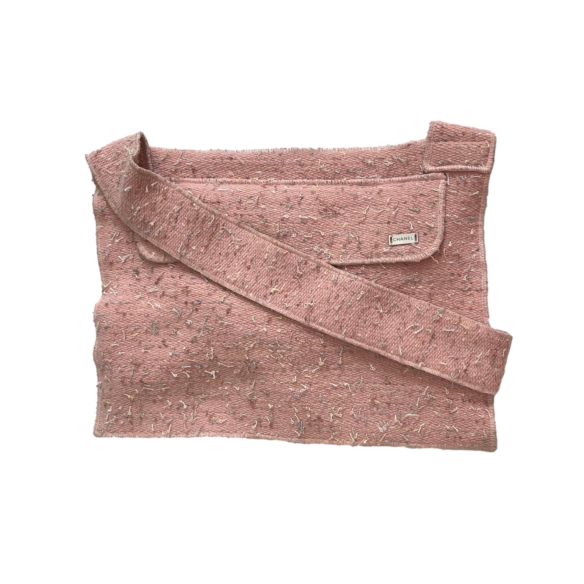 Chanel Pink Tweed Messenger Bag - Handbags