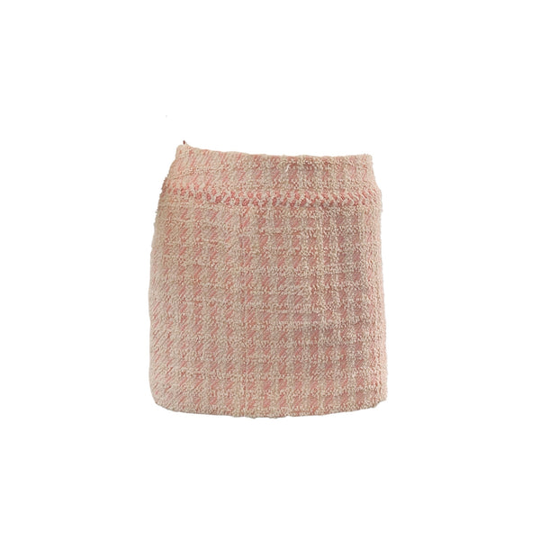 Chanel Pink Tweed Skirt - Apparel