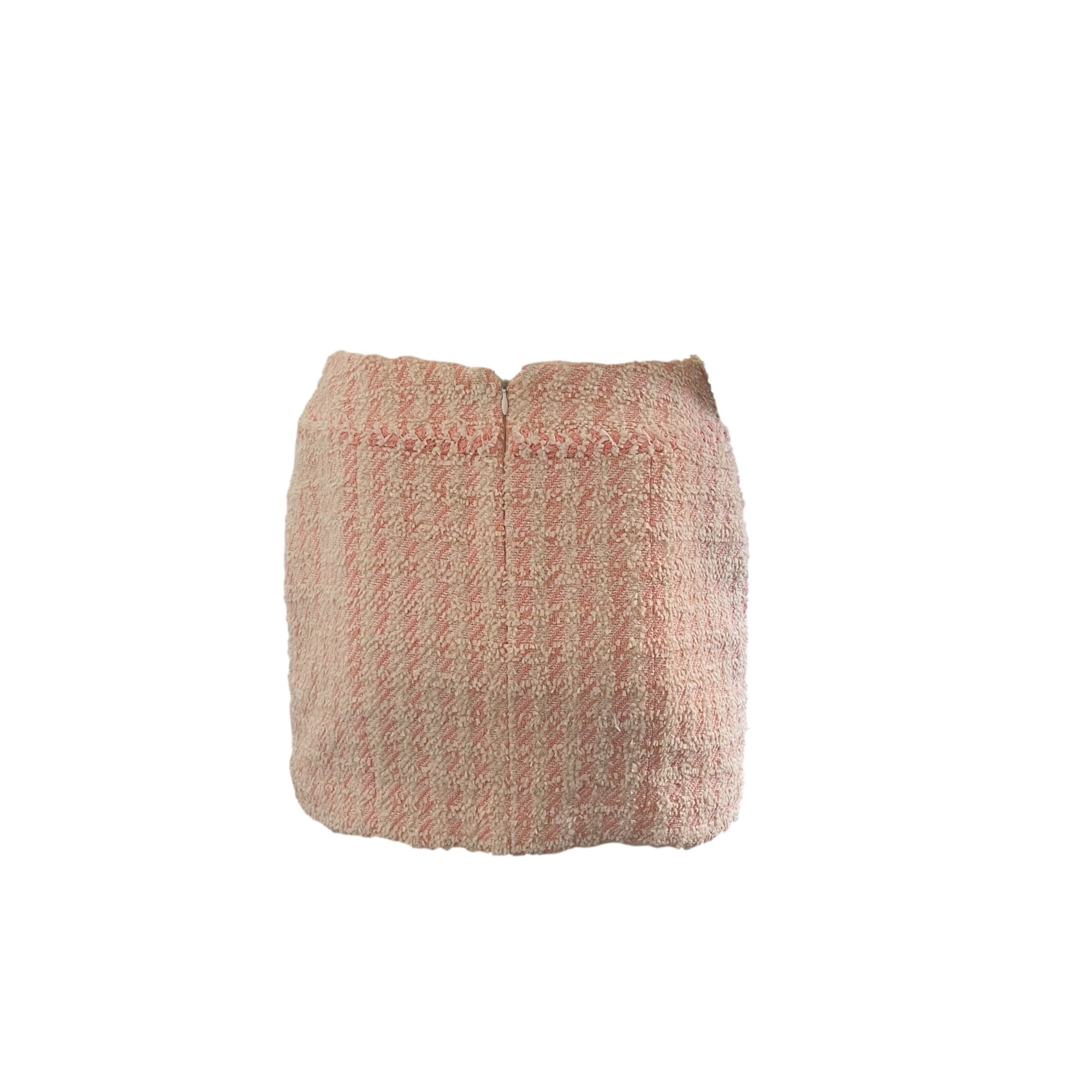 Chanel Pink Tweed Skirt - Apparel