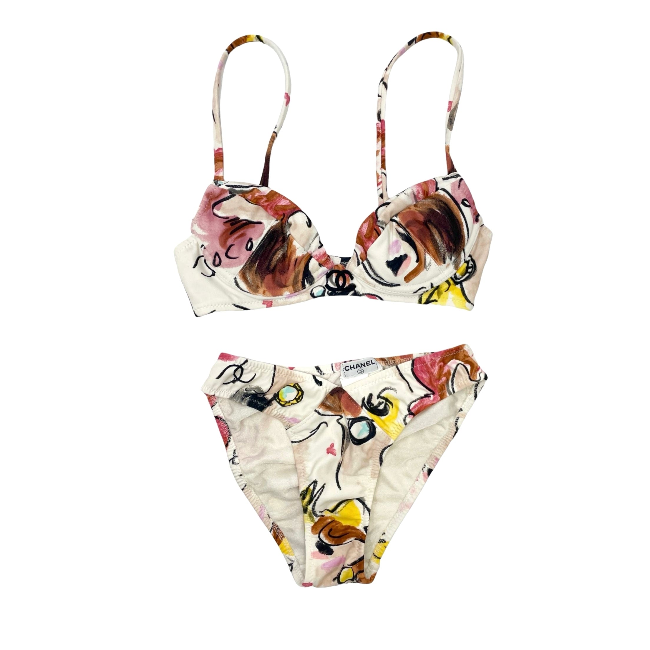 Treasures of NYC - Chanel Print Center Logo Bikini