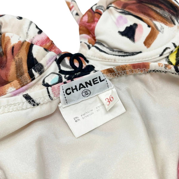 Chanel Print Center Logo Bikini - Swimwear