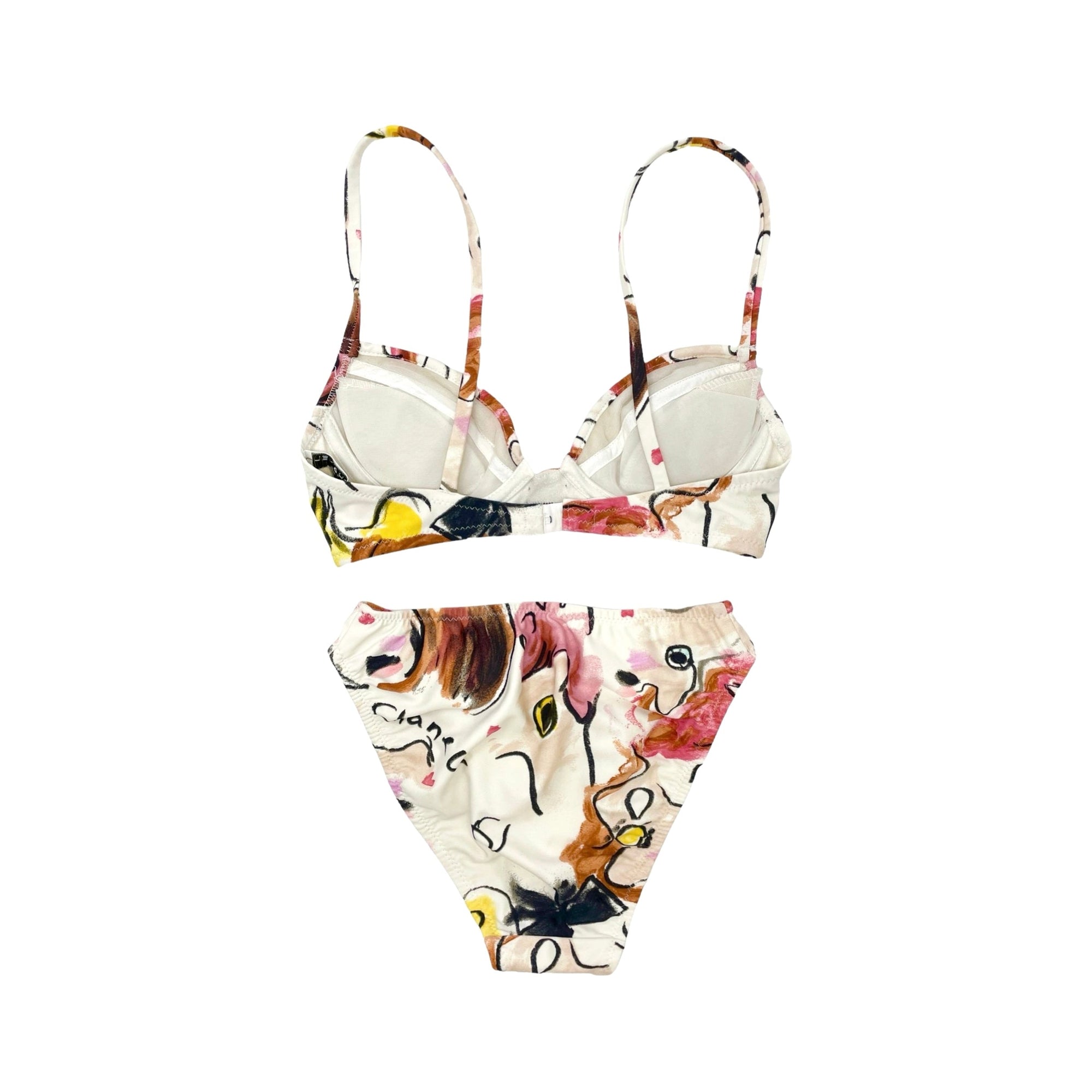 Chanel Print Center Logo Bikini - Swimwear