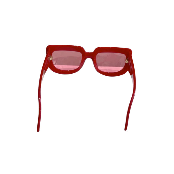 Chanel Red Jumbo Logo Sunglasses - Sunglasses