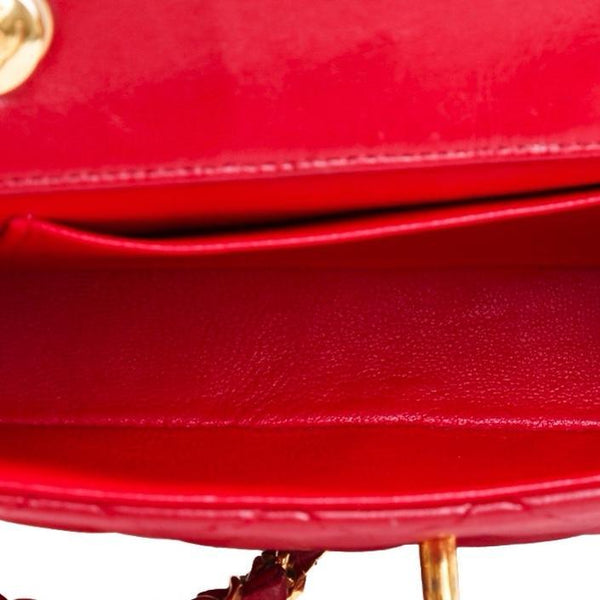 Chanel Red Quilted Mini Flap Bag - Handbags