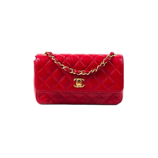 Chanel Red Quilted Mini Flap Bag - Handbags