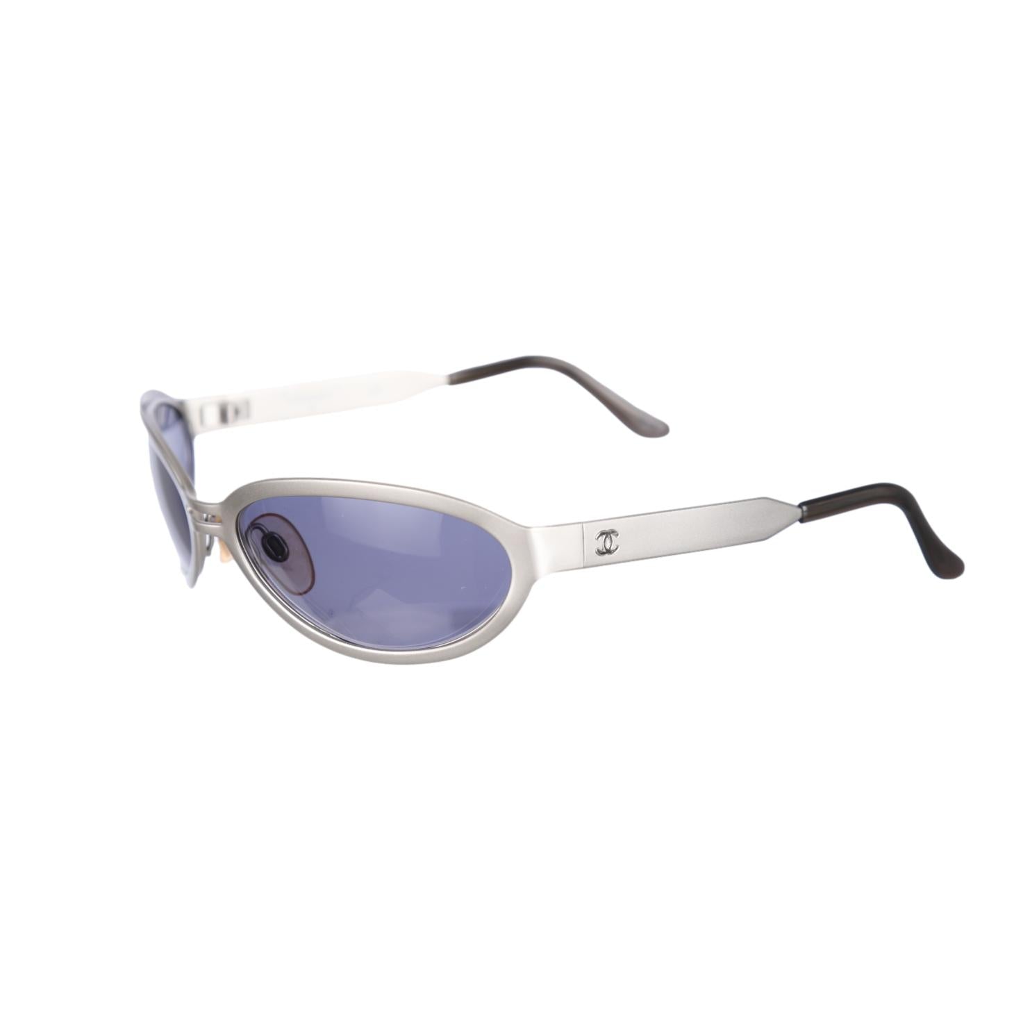 Chanel Silver Logo Sunglasses - Sunglasses