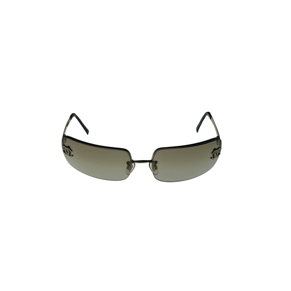 Chanel Smoke Logo Rimless Sunglasses - Sunglasses