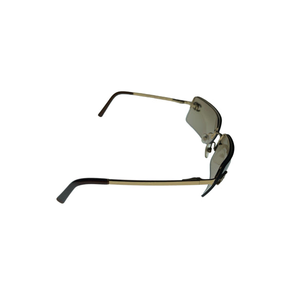 Chanel Smoke Logo Rimless Sunglasses - Sunglasses