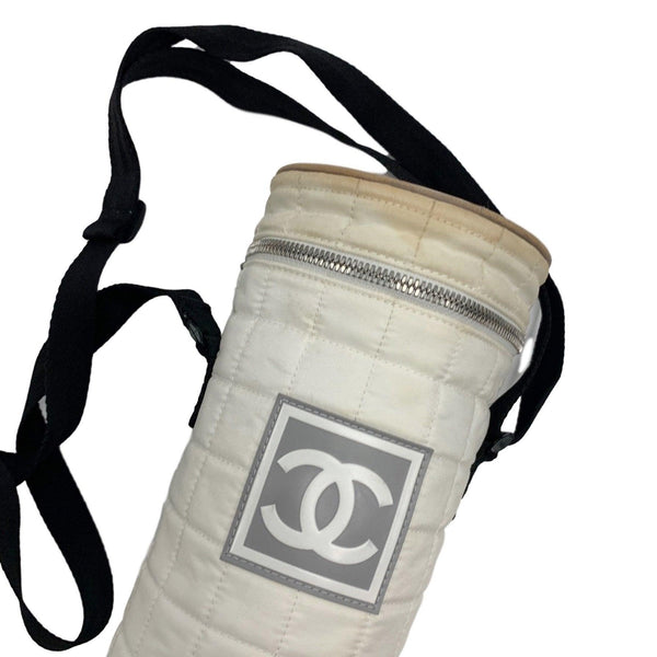 Chanel Sport White Nylon Bottle Crossbody Bag - Handbags