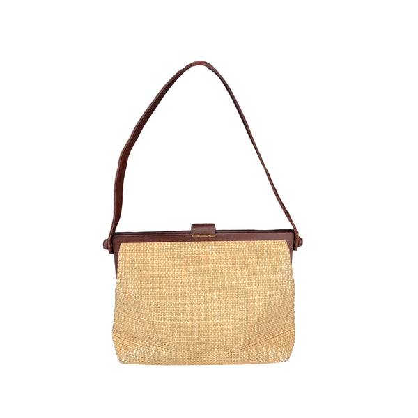 Chanel Straw Wicker Shoulder Bag - Handbags