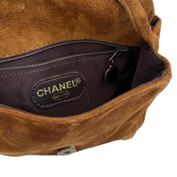 Chanel Tan Suede Mini Shoulder Bag - Handbags