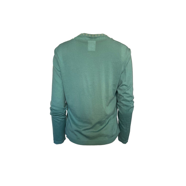 Chanel Turquoise Cashmere Twin Set - Apparel