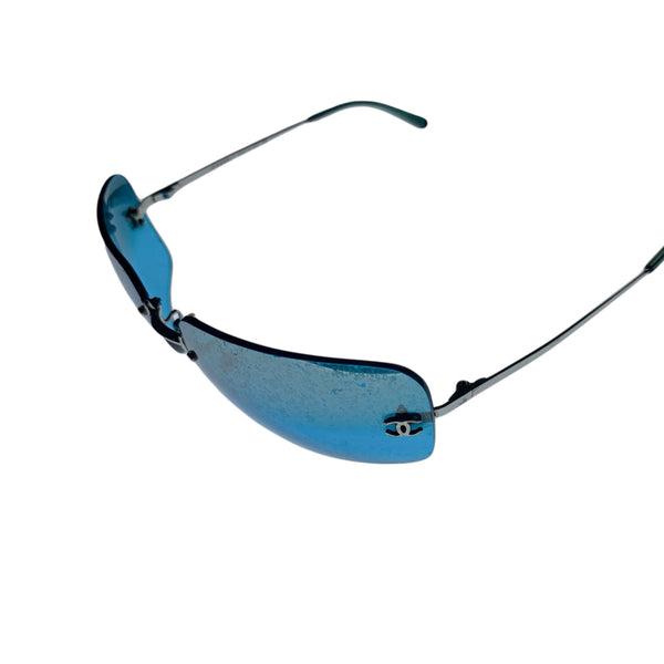 Chanel Turquoise Rimless Sunglasses - Sunglasses