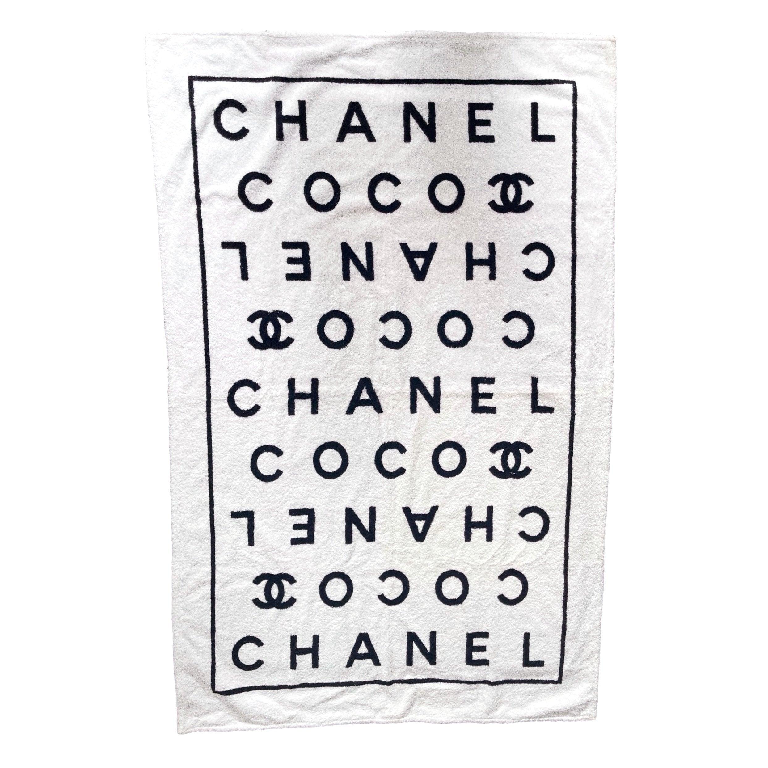 Treasures of NYC - Chanel White COCO Beach Towel