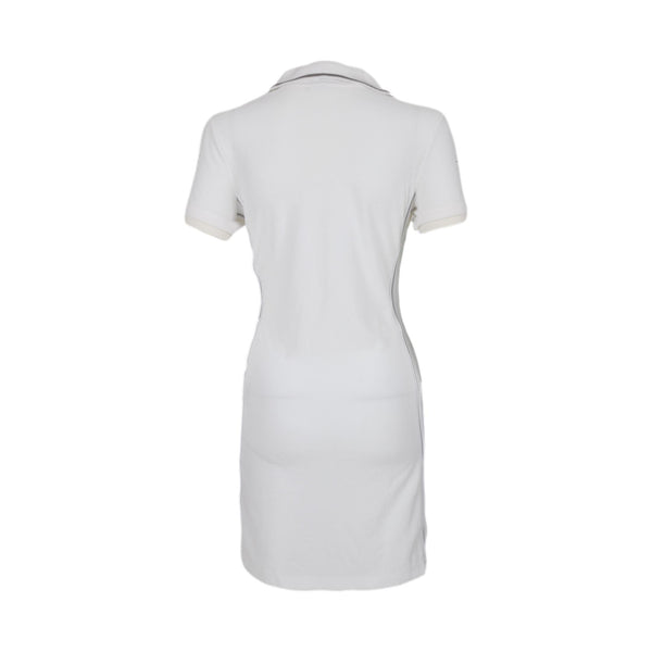 Chanel White Collared Logo Dress - Apparel