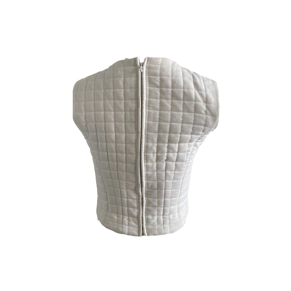 Chanel White Quilted Twin Set - Apparel