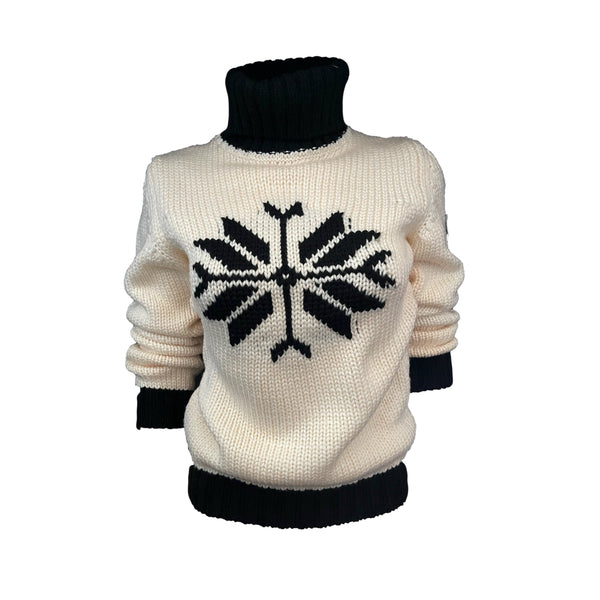 Chanel White Snowflake Sweater - Apparel
