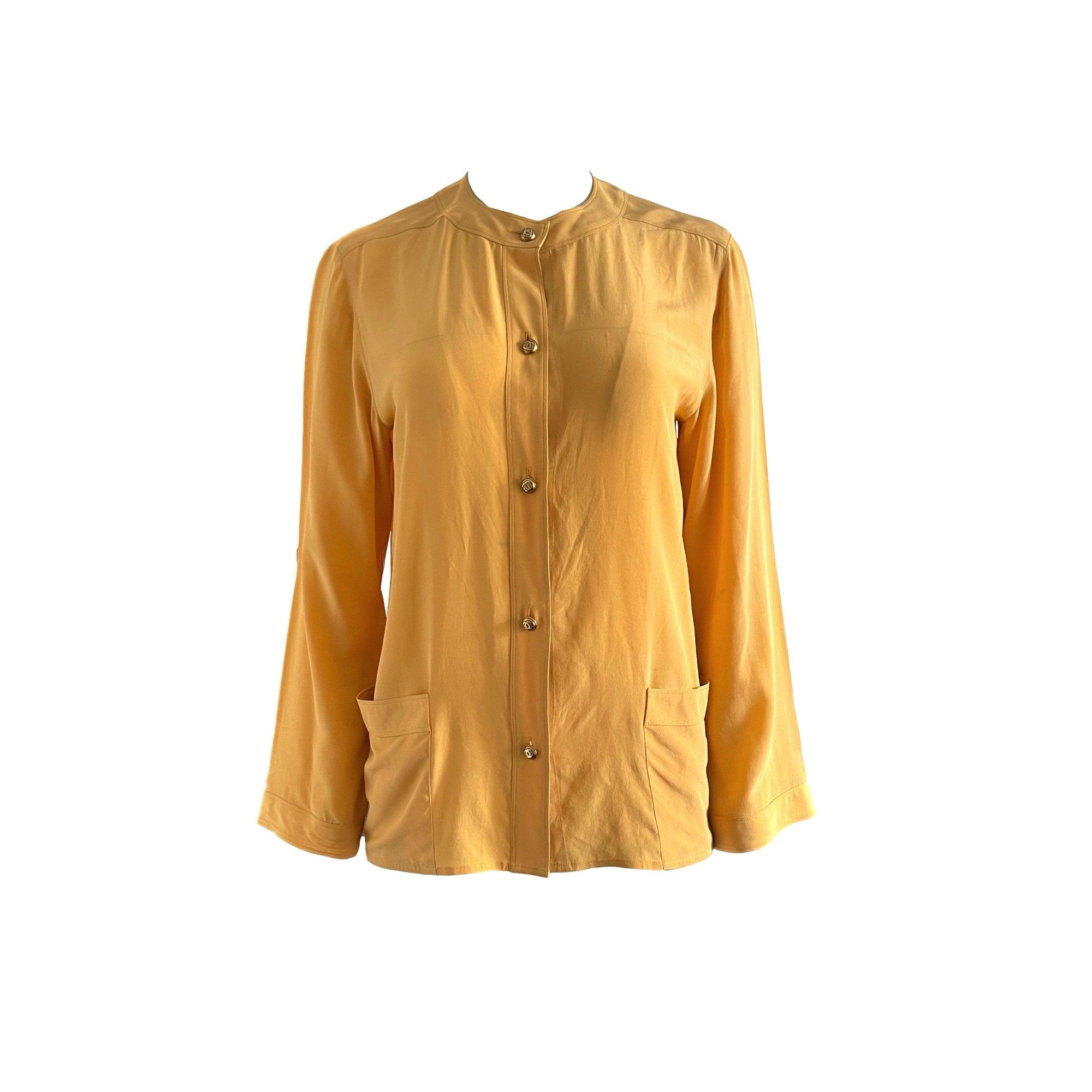 Chanel Mustard Button Down - Apparel