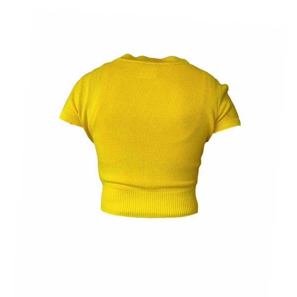 Chanel Yellow Cropped Set - Apparel