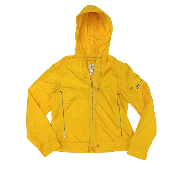 Chanel Yellow Nylon Turnlock Jacket