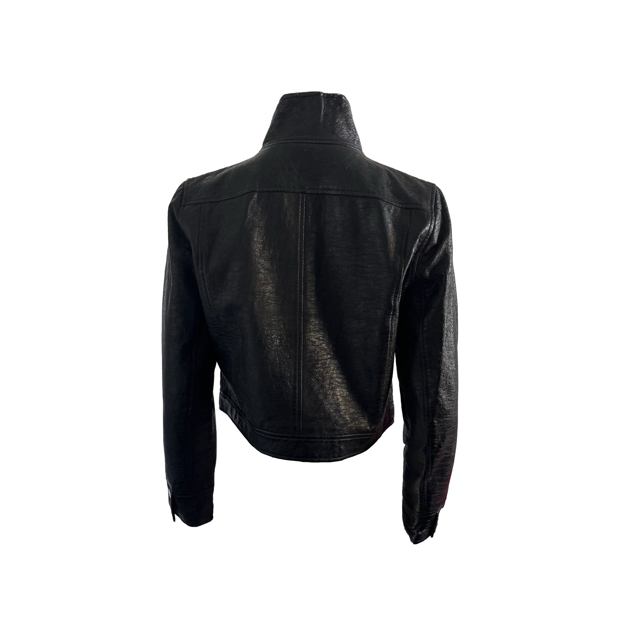 Courreges Black Logo Cropped Jacket - Apparel