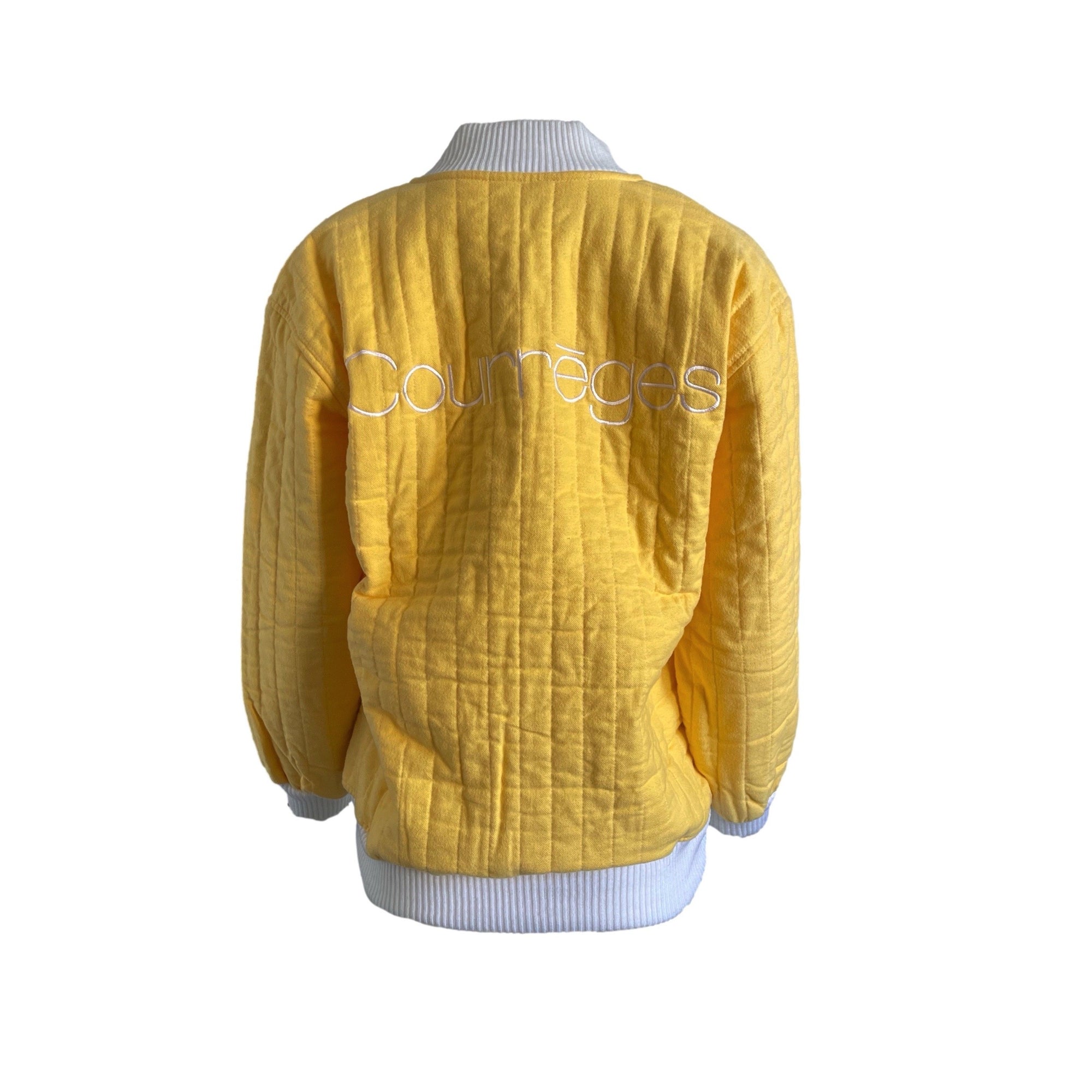 Courreges Yellow Quilted Bomber - Apparel
