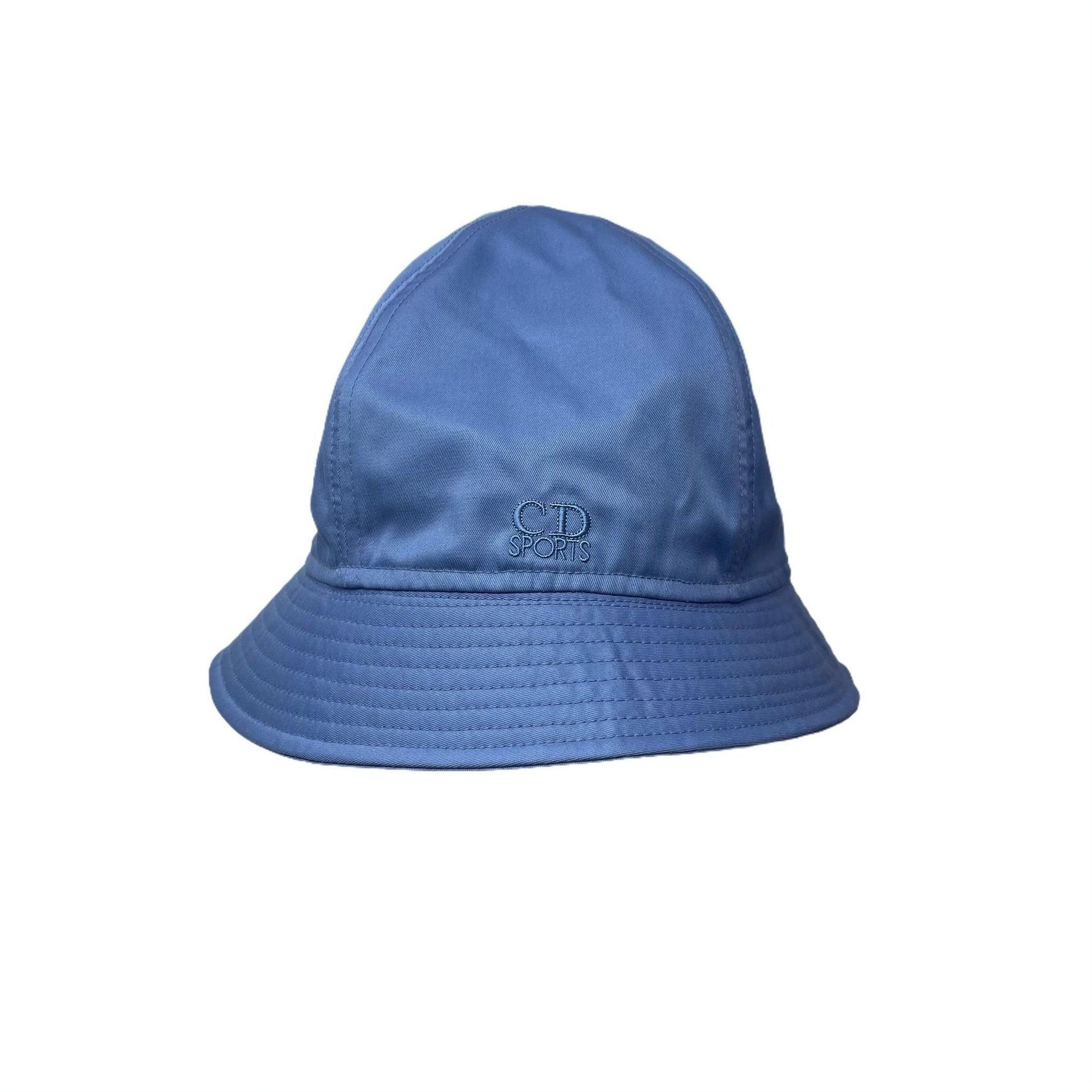 Dior Baby Blue Nylon Logo Bucket Hat - Accessories