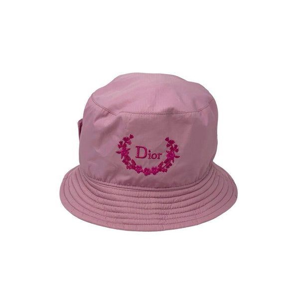 Dior Baby Pink Logo Bucket Hat