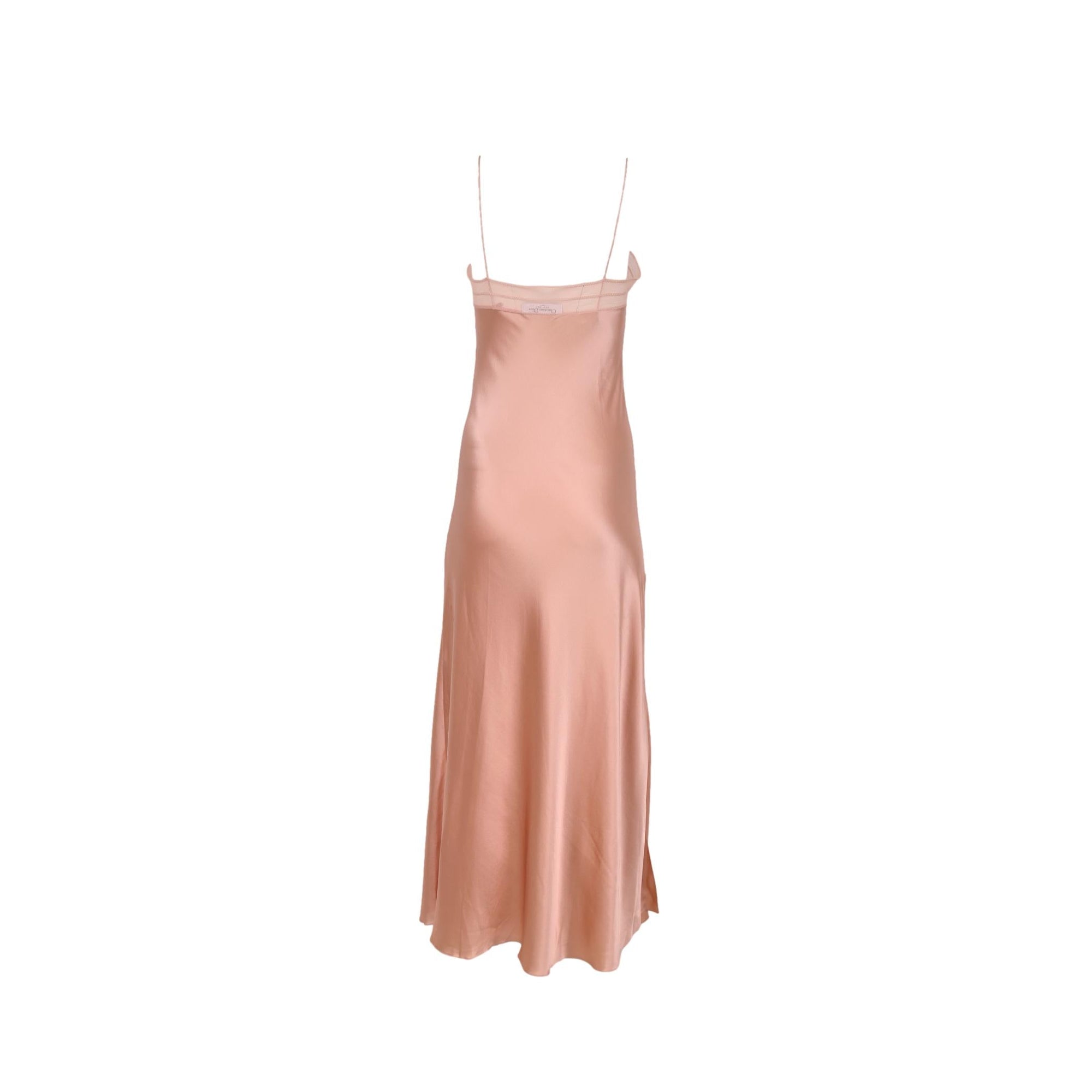 Dior Baby Pink Silk Slip Dress - Apparel